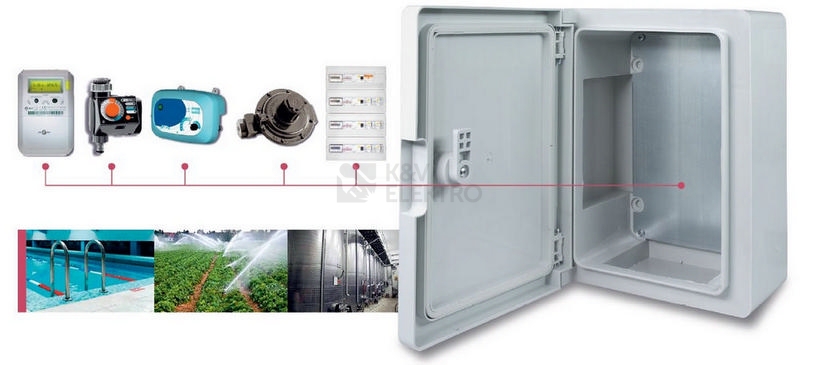 Obrázek produktu  Plastová skříň Famatel MAGNA 39146-T IP65 600x400x200mm průhledné dveře 2
