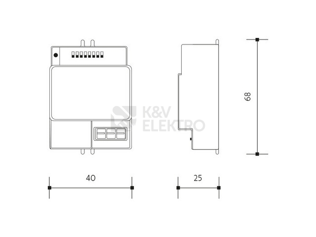 Obrázek produktu Pohybové čidlo mikrovlné vestavné Panlux SWITCH PN71000007 360° 1