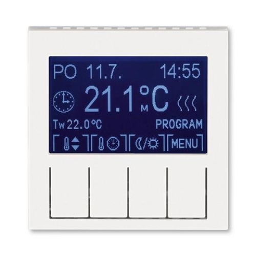 ABB Levit M termostat pokojový perleťová/ledová bílá 3292H-A10301 68 programovatelný