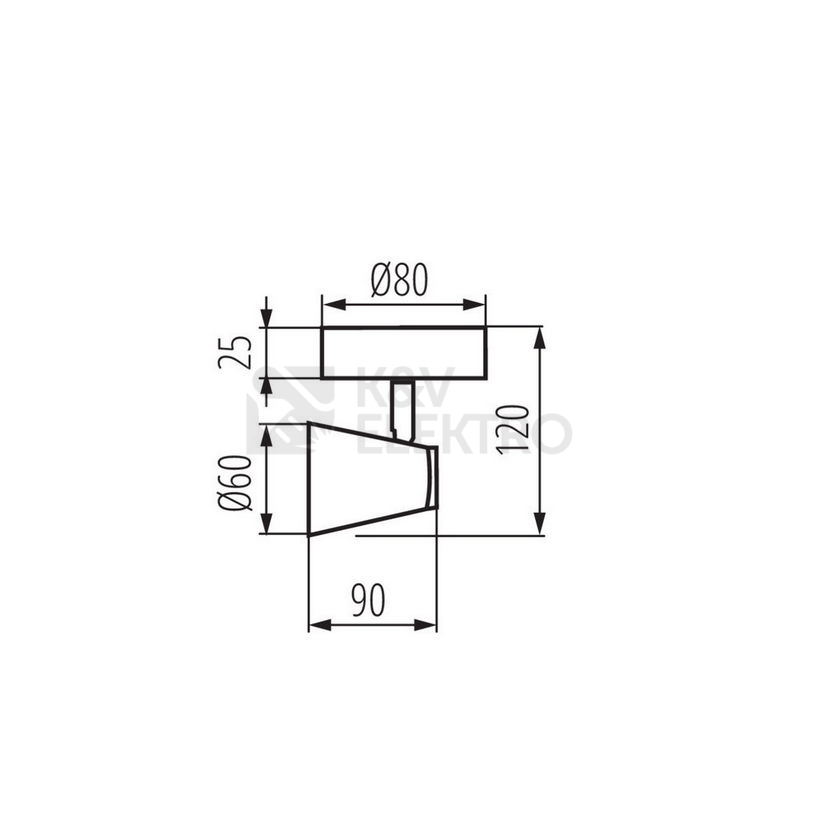 Obrázek produktu Svítidlo Kanlux ENALI EL-1O W GU10 28760 2