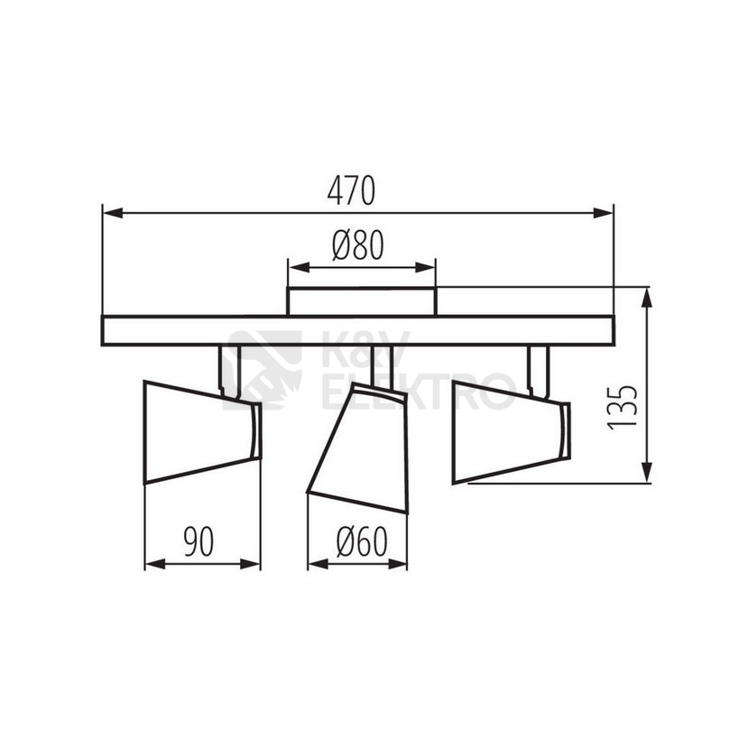 Obrázek produktu Svítidlo Kanlux ENALI EL-3I W GU10 28766 2