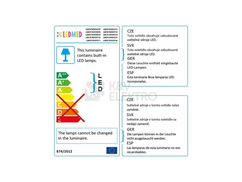 Obrázek produktu Svítidlo PLAFON SQUARE přisazené stropní a nástěnné 10W neutrální LEDMED LM31300012 2