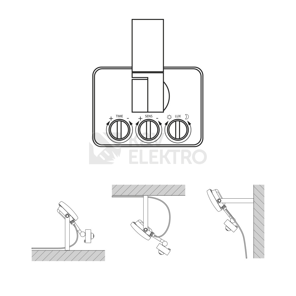 Obrázek produktu  LED reflektor LEDMED VANA SMD S 10W IP44 4000K LM32300009 s pohybovým čidlem 2