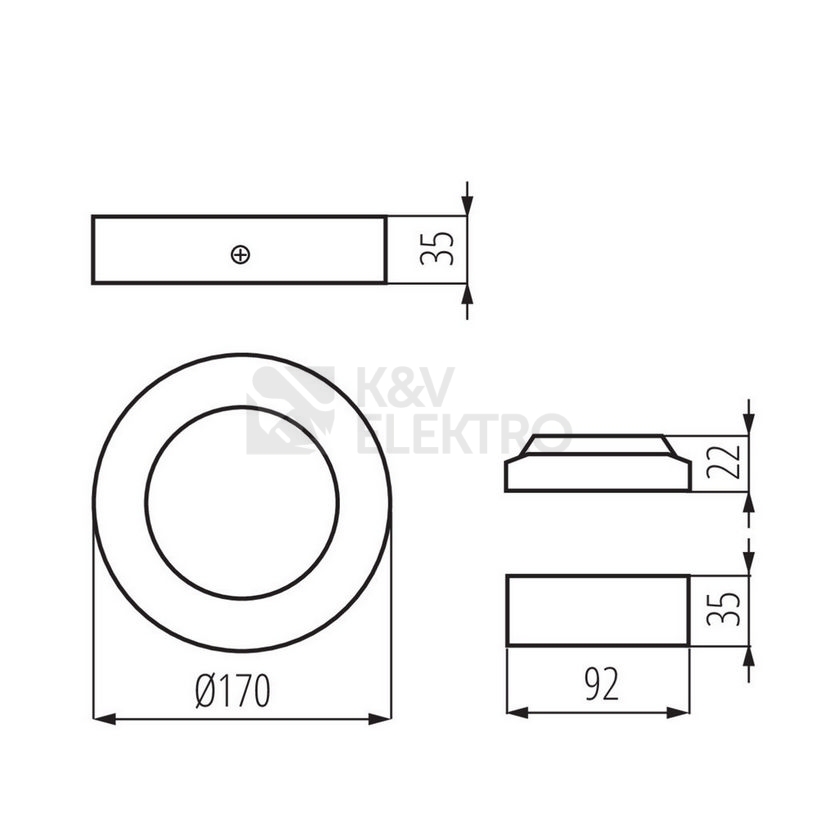 Obrázek produktu LED svítidlo Kanlux CARSA V2LED 12W-NW-W neutrální bílá 4000K 28948 3