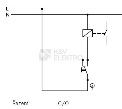 Obrázek produktu ABB Levit tlačítko č.6/0 IP44 bílá/bílá 3559H-A86940 03 2