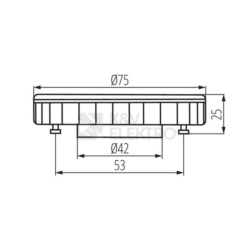 Obrázek produktu LED žárovka Kanlux ESG 9W GX53-NW 4000K neutrální bílá 22423 1