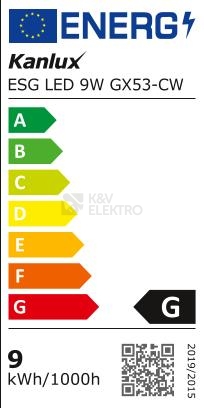 Obrázek produktu LED žárovka Kanlux ESG 9W GX53-CW 6000K studená bílá 22424 2