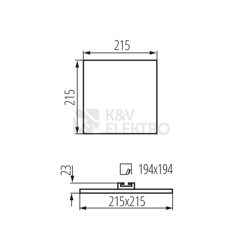 Obrázek produktu Podhledové LED svítidlo Kanlux AREL DL 25W-WW teplá bílá 29599 14