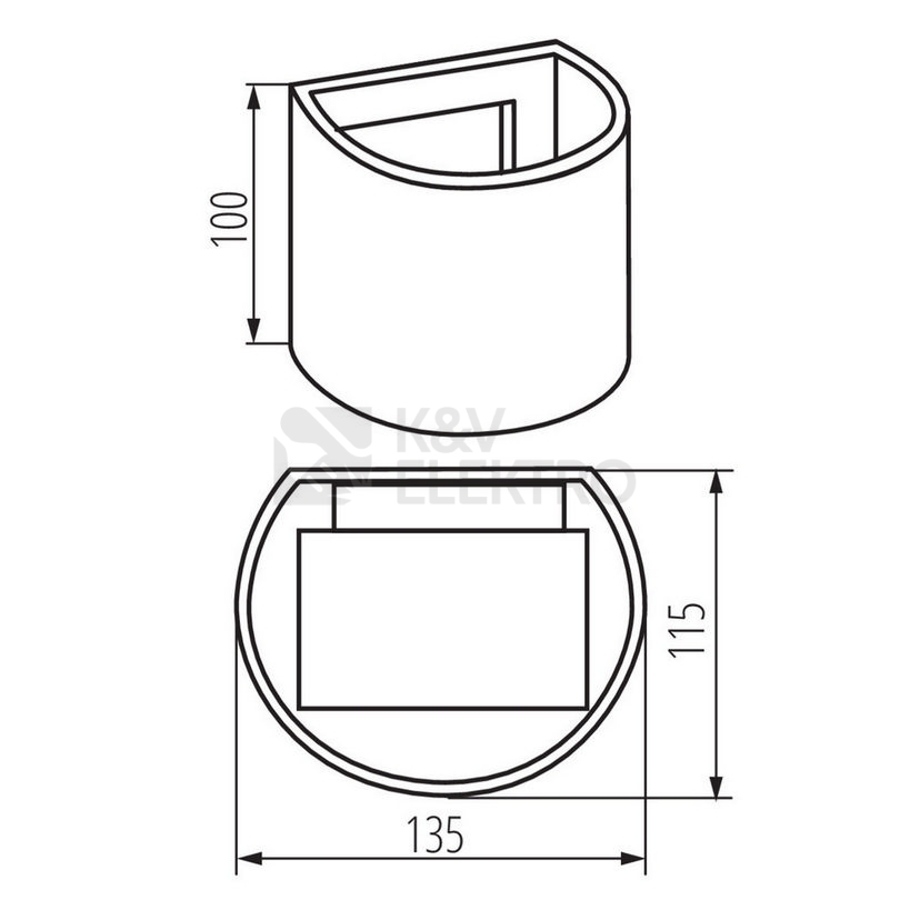 Obrázek produktu LED svítidlo Kanlux REKA LED EL 7W-O-GR grafit IP54 28991 7