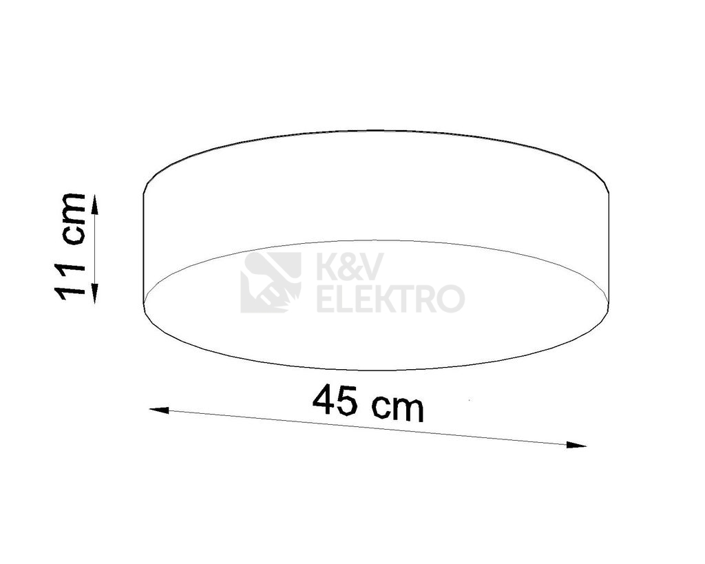 Obrázek produktu Stropní svítidlo SOLLUX Arena 45cm E27 3x60W bez zdroje SL.0126 bílá 3