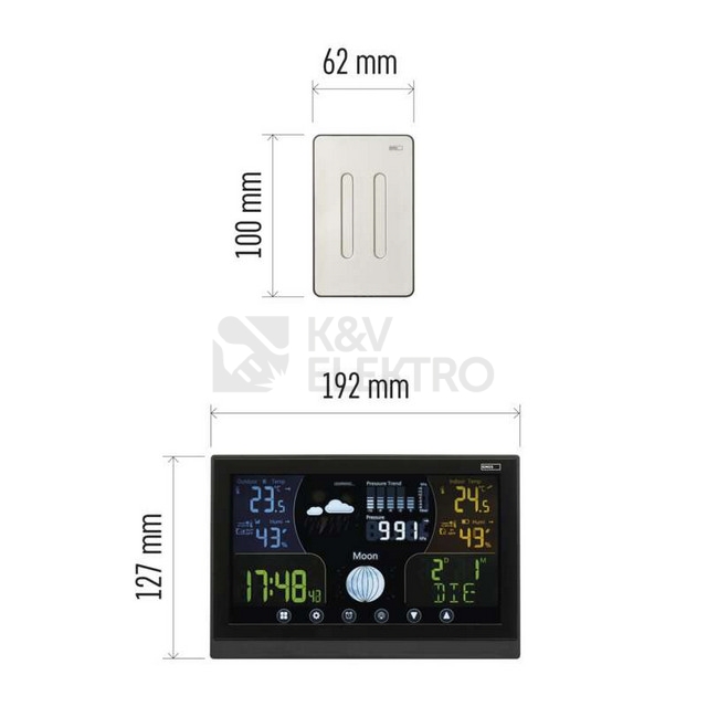 Obrázek produktu Domácí bezdrátová meteostanice EMOS E6018 5