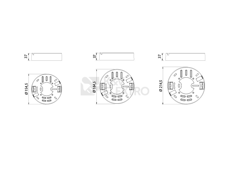 Obrázek produktu LED podhledové svítidlo Panlux ROUND 12W IP66 3000K PN14100007 4