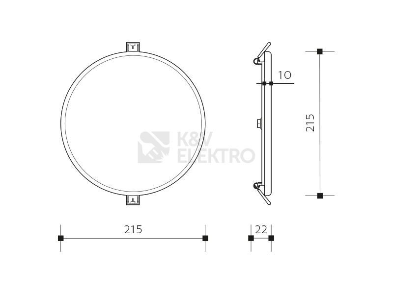 Obrázek produktu LED podhledové svítidlo Panlux ROUND 24W IP66 3000K PN14100009 6