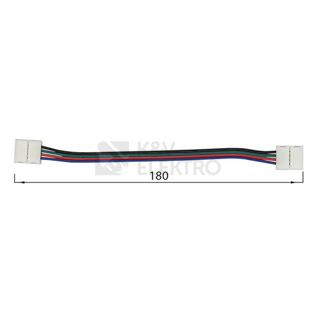 Obrázek produktu Spojovací konektor McLED pro RGB 10mm pásky 180mm ML-112.002.21.5 6