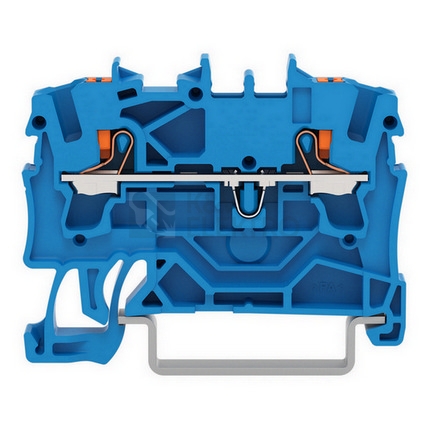 Obrázek produktu Svorka řadová WAGO 2,5 modrá 2202-1204 0