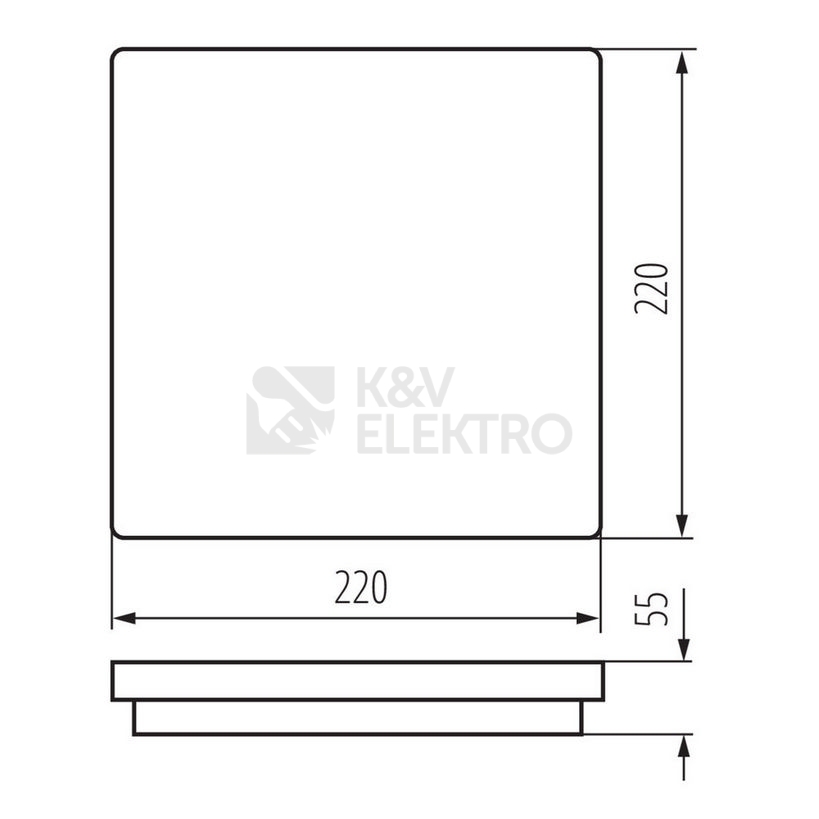 Obrázek produktu LED svítidlo Kanlux BENO 18W NW-L-W IP54 neutrální bílá 32942 1