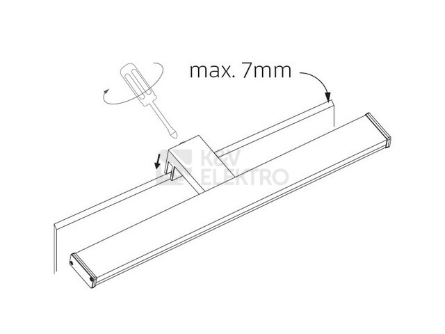 Obrázek produktu Koupelnové LED svítidlo nad zrcadlo Panlux ARVEN PN12100002 8W IP44 3000K stříbrná 4