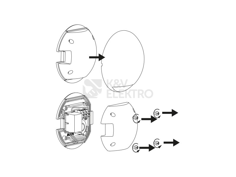 Obrázek produktu Přisazené orientační LED svítidlo 230V Panlux LEON CIRCLE stříbrná PN42100018 6