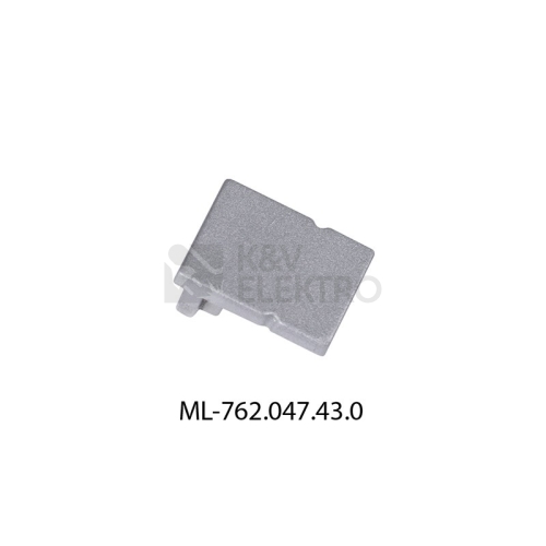 Koncovka LED profilu PK2 bez otvoru stříbrná McLED ML-762.047.43.0