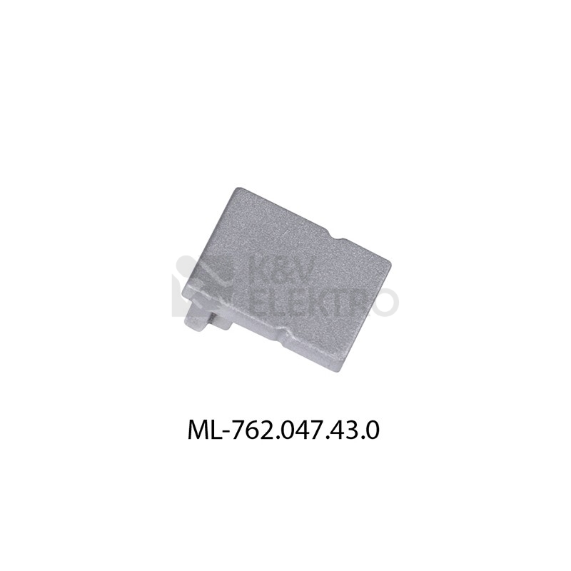 Obrázek produktu Koncovka LED profilu PK2 bez otvoru stříbrná McLED ML-762.047.43.0 0