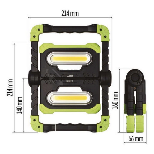 Obrázek produktu Nabíjecí pracovní LED reflektor 2x COB EMOS P4536 7