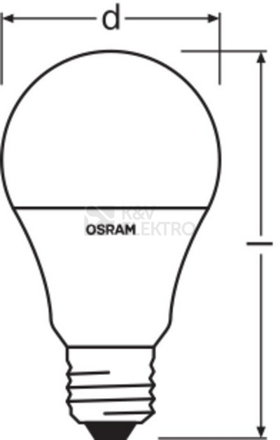 Obrázek produktu LED žárovka E27 OSRAM STAR+ CL A 9W (60W) s dálkovým ovladačem RGBW (teplá bílá 2700K) stmívatelná 1