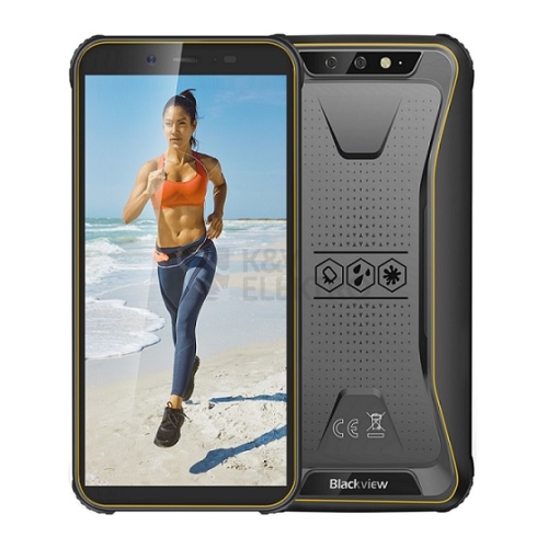 Odolný mobilní telefon iGET BLACKVIEW GBV5500 Plus Yellow 3GB/32GB