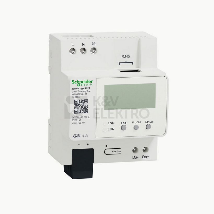 Obrázek produktu KNX DALI Gateway Pro brána 1kanál DALI-2 Schneider Electric MTN6725-0101 0