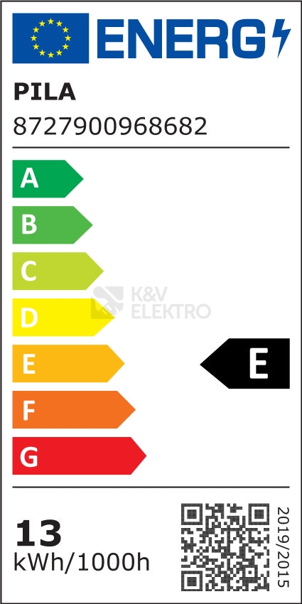 Obrázek produktu LED žárovka E27 PILA A60 FR 13W (100W) teplá bílá (2700K) 1