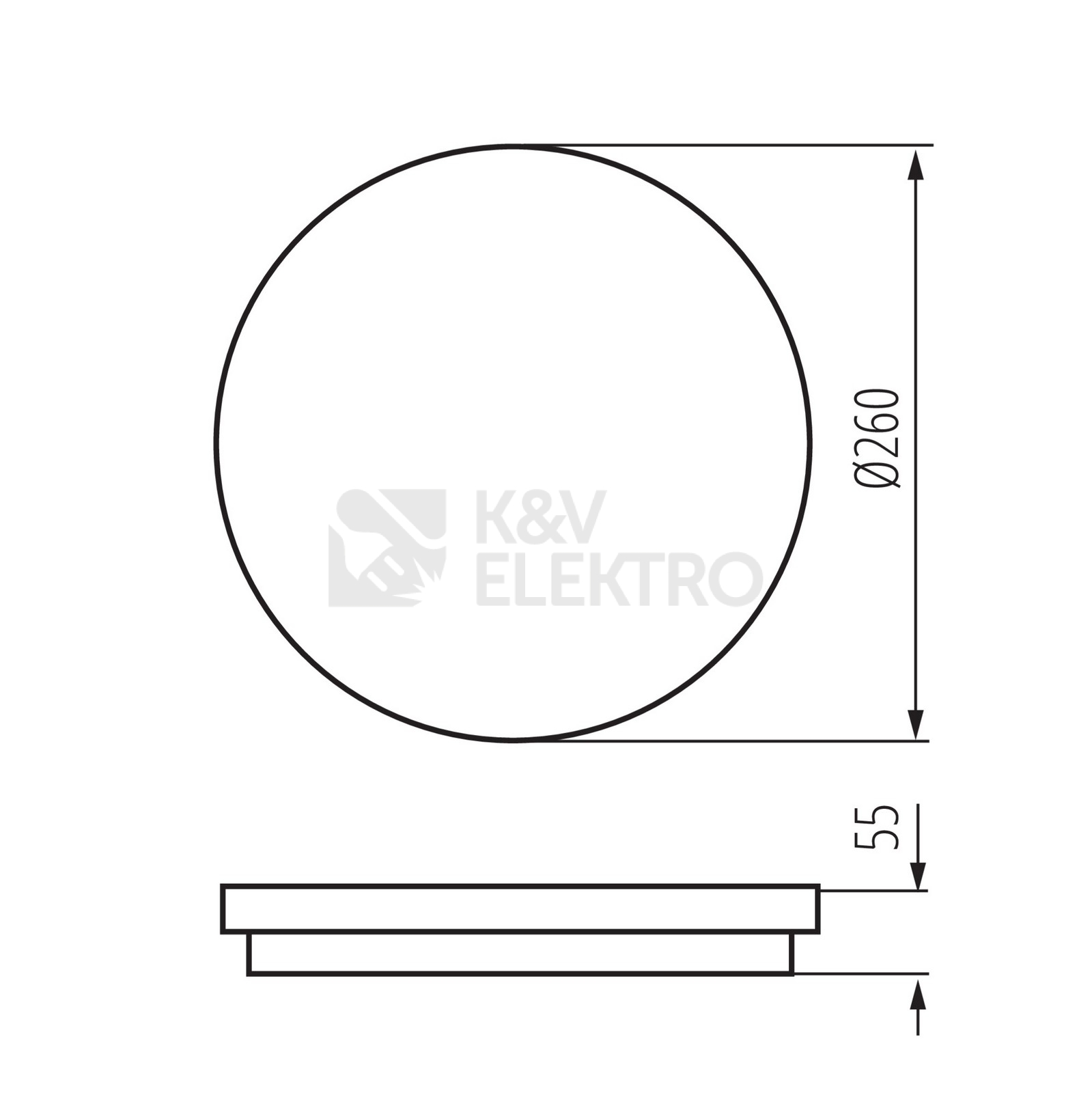 Obrázek produktu LED svítidlo Kanlux BENO 24W NW-O-SE W čidlo bílá 4000K neutrální bílá 33344 23