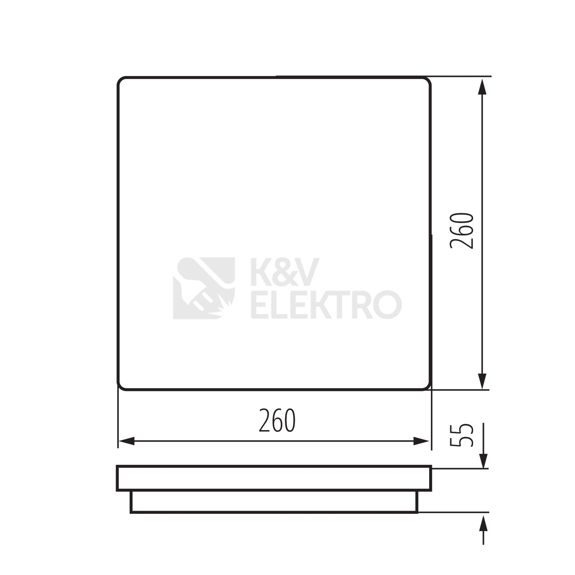 Obrázek produktu LED svítidlo Kanlux BENO 24W NW-L-SE W čidlo bílá 4000K neutrální bílá 33346 23