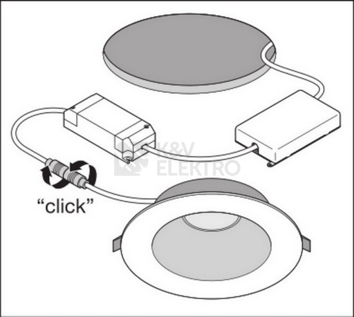 Obrázek produktu LED podhledové svítidlo LEDVANCE Downlight UGR<19 155mm 14W 3000K teplá bílá IP54 5