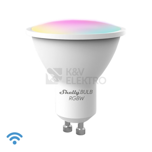  Chytrá LED žárovka GU10 PAR16 Shelly DUO RGBW (3000-6500K) 5W (50W) WiFi stmívatelná, reflektor 120°