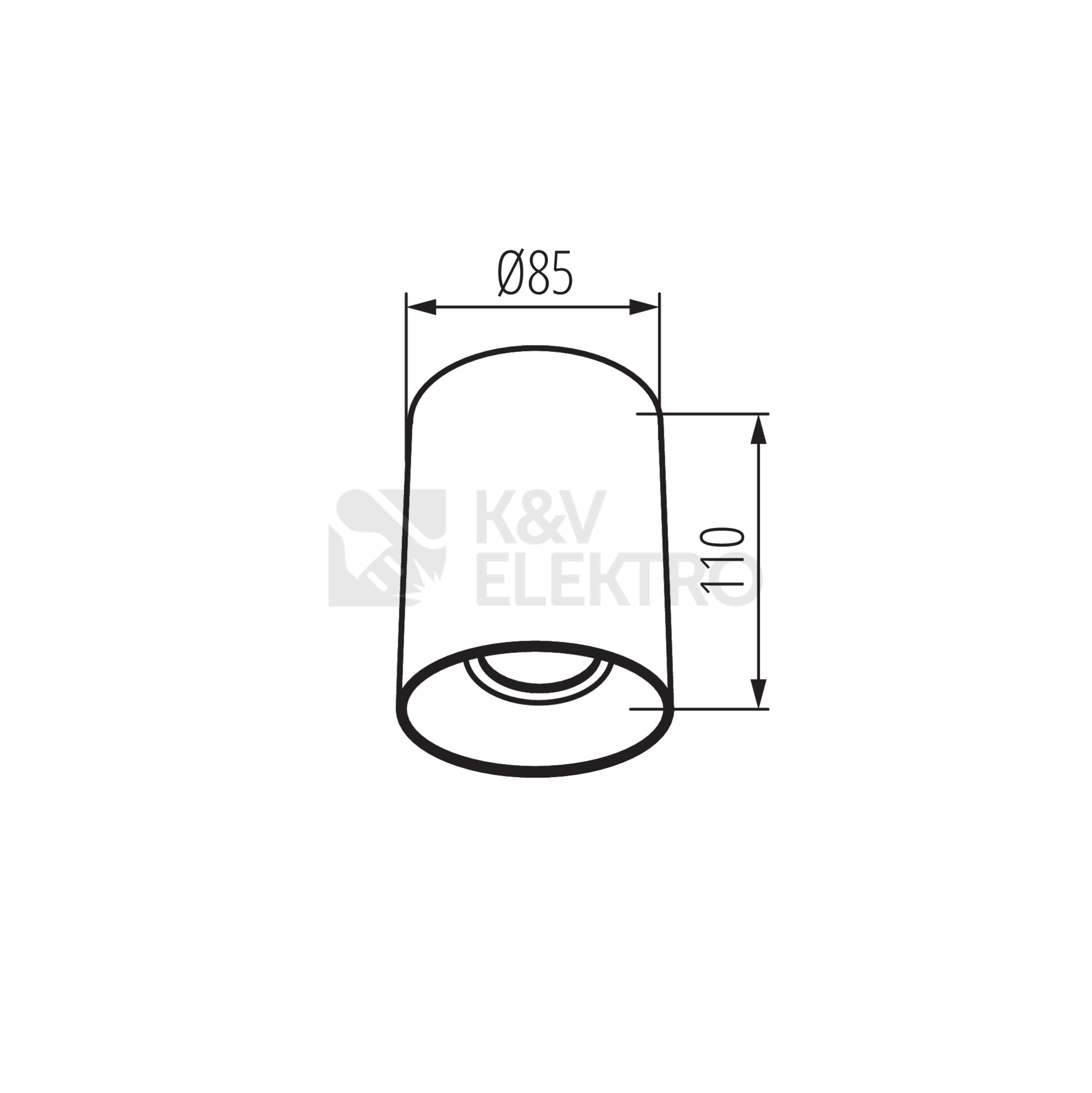 Obrázek produktu Svítidlo Kanlux RITI GU10 B/B 27567 2