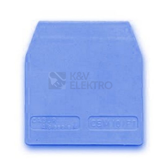 Obrázek produktu Koncová přepážka pro svorku Cabur CBI161 modrá CBC.16 Ex 0