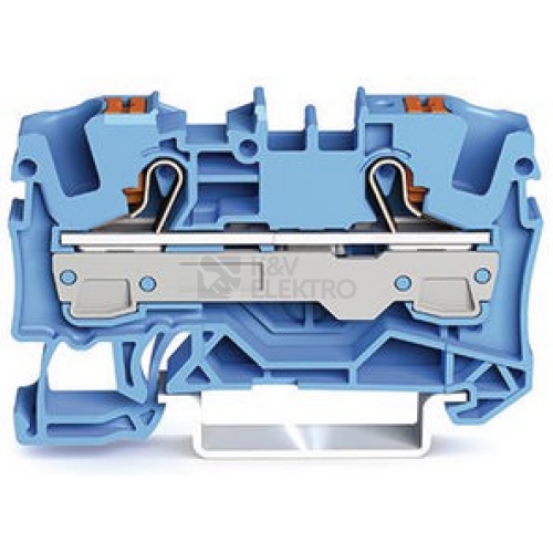 Svorka řadová WAGO 6 modrá 2206-1204