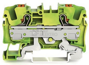 Obrázek produktu Svorka řadová WAGO 6 zelenožlutá 2206-1207 0