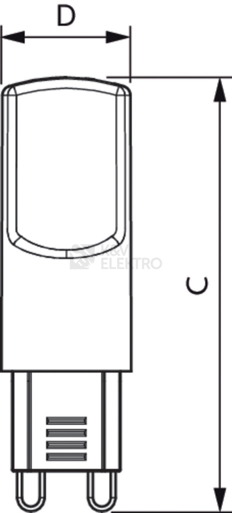 Obrázek produktu LED žárovka G9 Philips CP 3,2W (40W) teplá bílá (2700K) 2