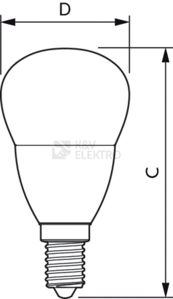Obrázek produktu LED žárovka E14 Philips CP P45 FR 5W (40W) studená bílá (6500K) 2