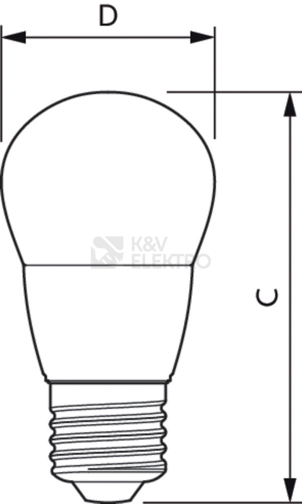 Obrázek produktu LED žárovka E27 Philips P48 7W (60W) teplá bílá (2700K) 2