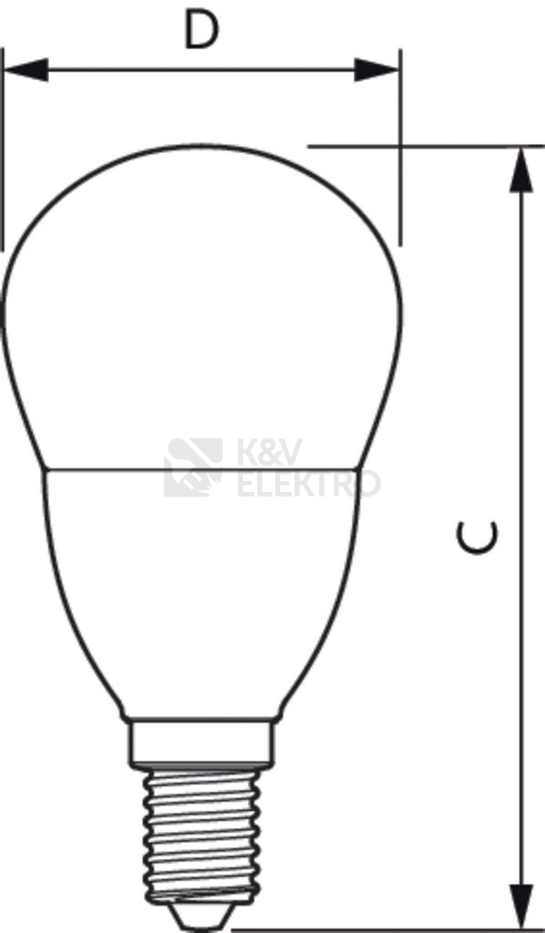 Obrázek produktu LED žárovka E14 Philips P48 FR 7W (60W) teplá bílá (2700K) 2