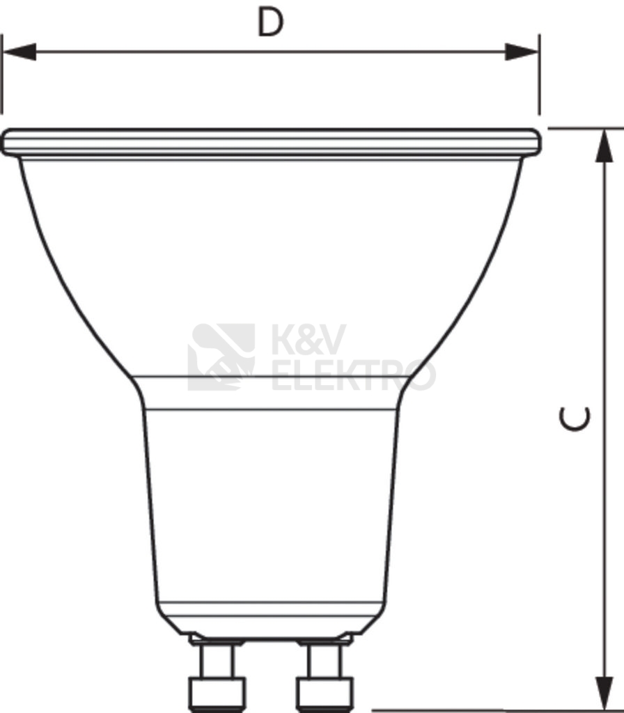 Obrázek produktu  LED žárovka GU10 Philips CP 4,9W (65W) teplá bílá (3000K), reflektor 36° 2