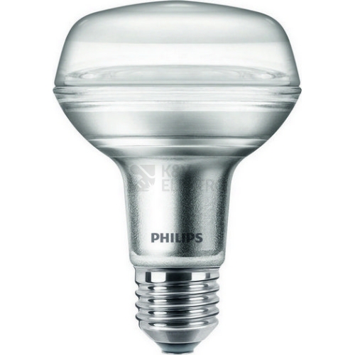 LED žárovka E27 Philips R80 8,5W (100W) teplá bílá (2700K), reflektor 36°