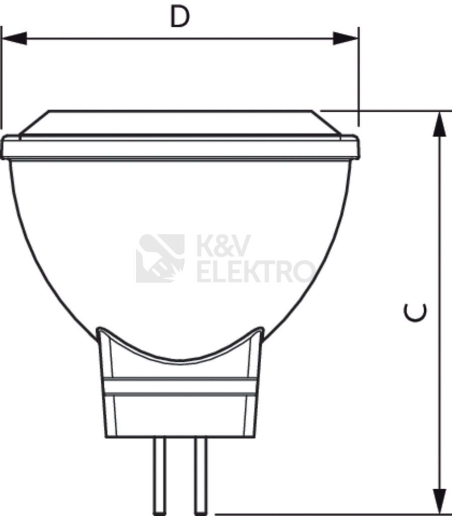 Obrázek produktu LED žárovka GU4 MR11 Philips LV 3,5W (20W) teplá bílá (2700K), reflektor 12V 24° 2