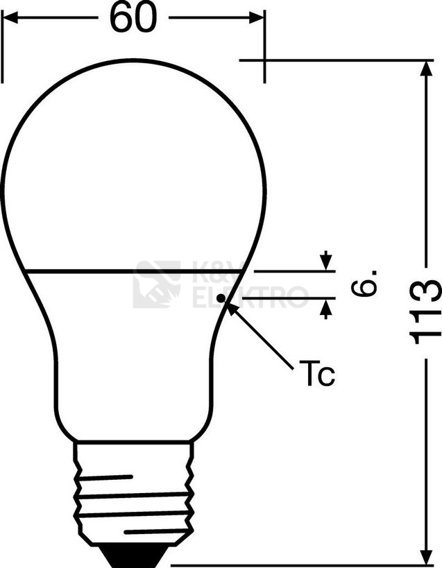 Obrázek produktu Antibakteriální LED žárovka E27 OSRAM LC CL A 8,5W (60W) neutrální bílá (4000K) 1