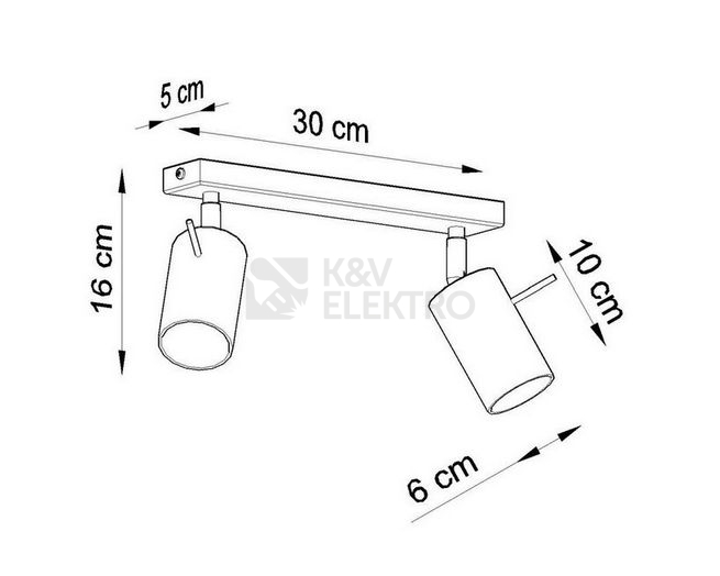 Obrázek produktu  Bodové svítidlo SOLLUX Ring 2 GU10 2x40W bez zdroje SL.0088 bílá 3