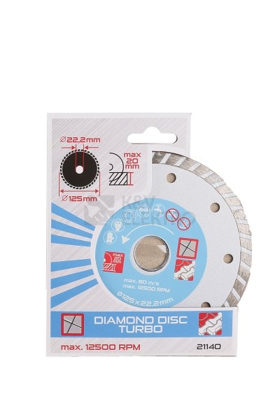 Obrázek produktu Kotouč diamantový DIAMANT 125x2x22,2mm FESTA TURBO 21140 1