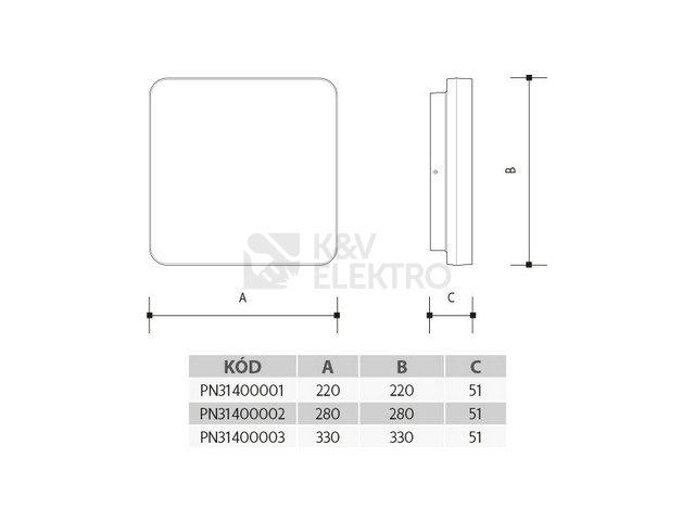 Obrázek produktu LED svítidlo Panlux ADAM 280 PN31400002 s přepínačem výkonu a teploty světla 3