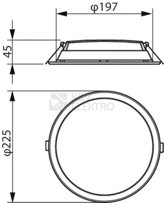 Obrázek produktu  Podhledové LED svítidlo Philips Ledinaire DN065B G3 LED20/830 19,5W D200 RD 3000K teplá bílá 1