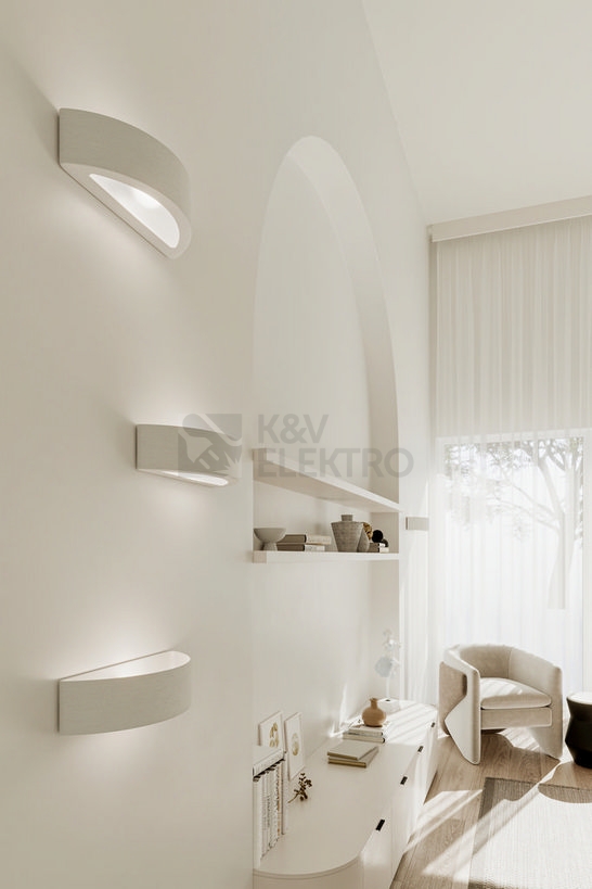 Obrázek produktu Nástěnné keramické svítidlo SOLLUX Atena E27 1x60W bez zdroje SL.0001 bílá 6